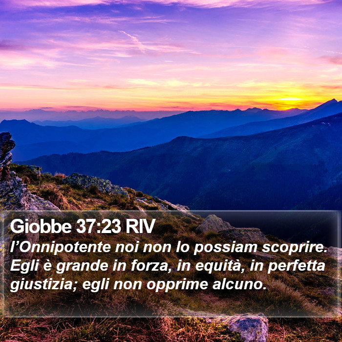 Giobbe 37:23 RIV Bible Study