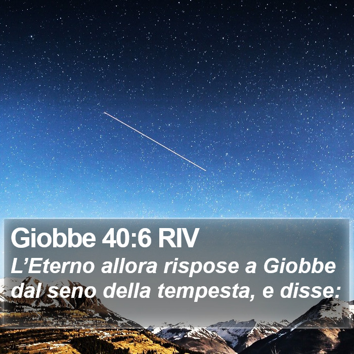 Giobbe 40:6 RIV Bible Study