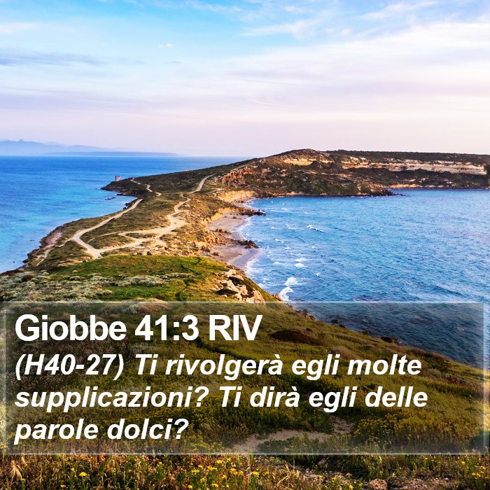 Giobbe 41:3 RIV Bible Study