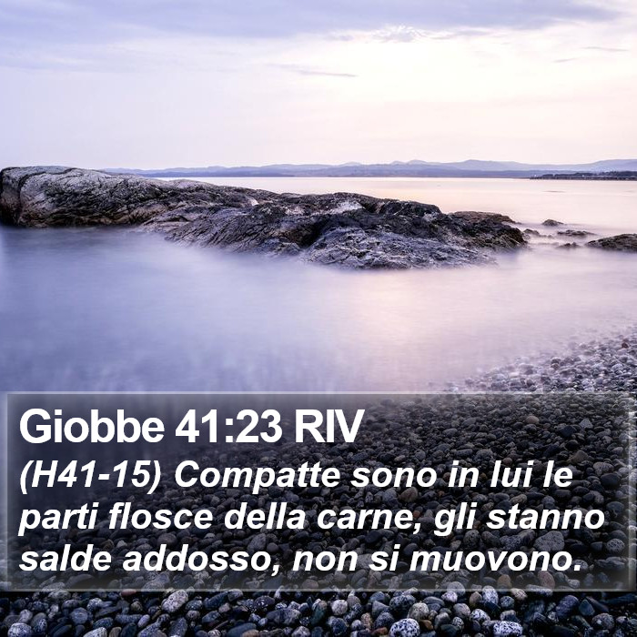 Giobbe 41:23 RIV Bible Study