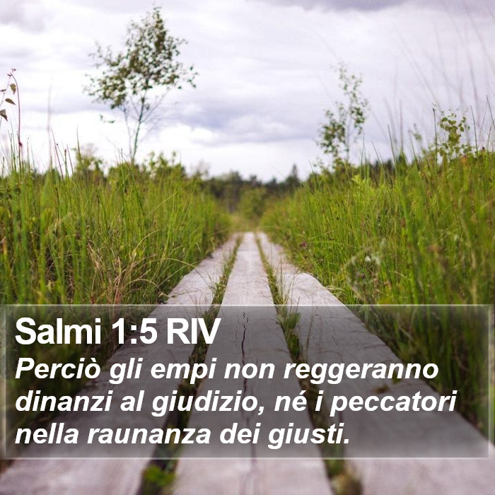 Salmi 1:5 RIV Bible Study