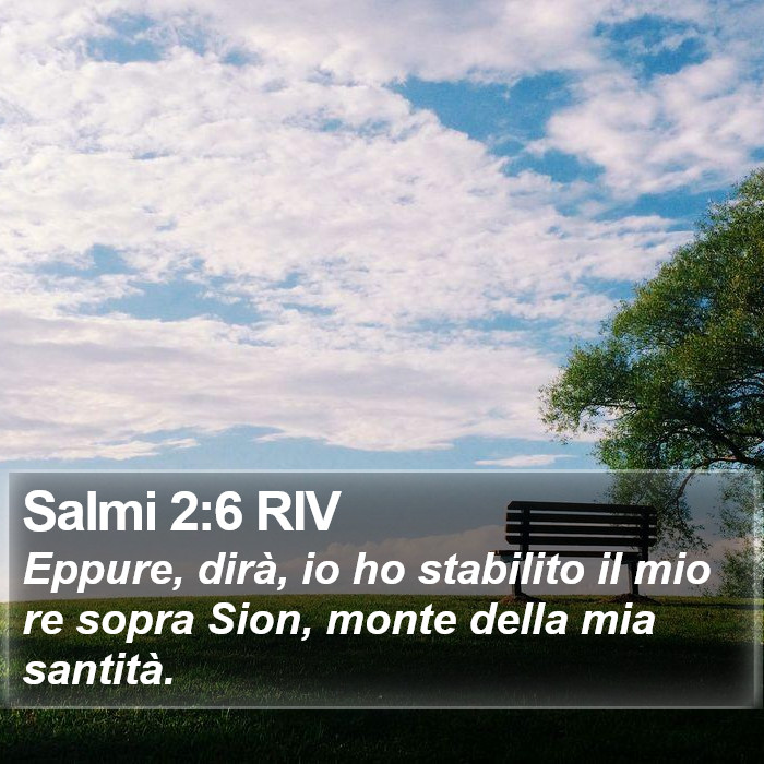 Salmi 2:6 RIV Bible Study