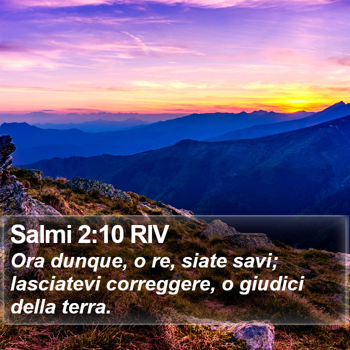Salmi 2:10 RIV Bible Study