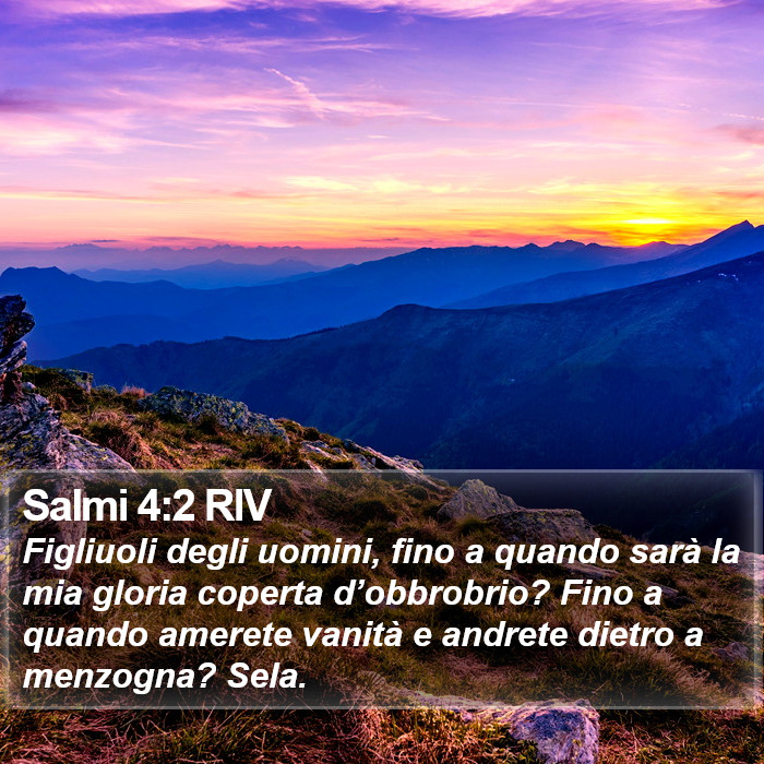 Salmi 4:2 RIV Bible Study