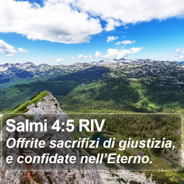 Salmi 4:5 RIV Bible Study