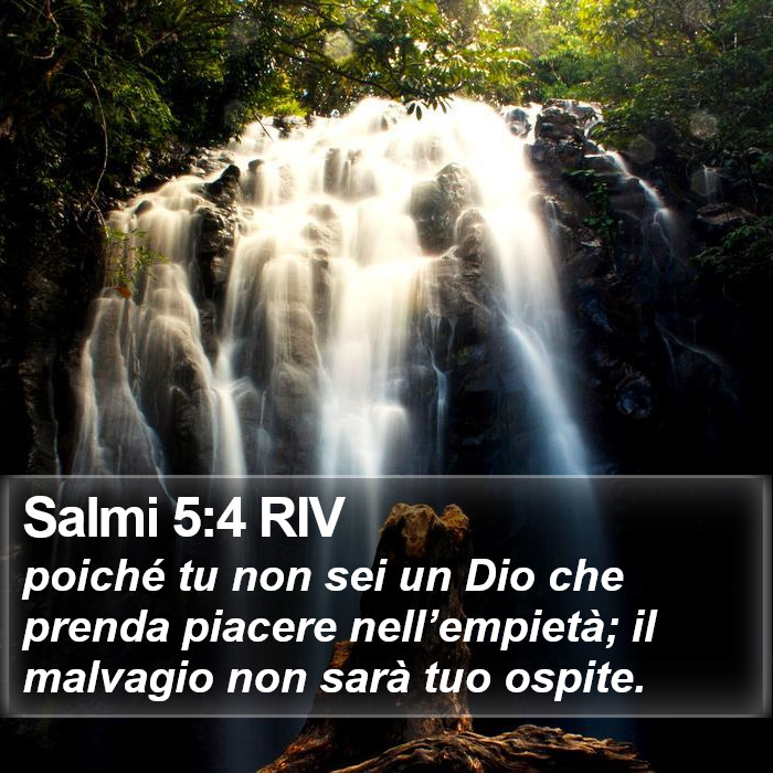 Salmi 5:4 RIV Bible Study