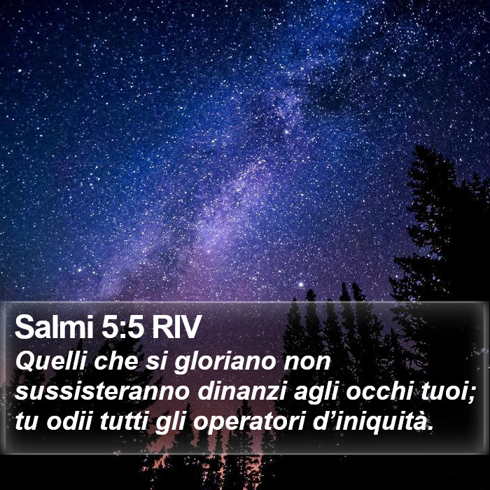 Salmi 5:5 RIV Bible Study