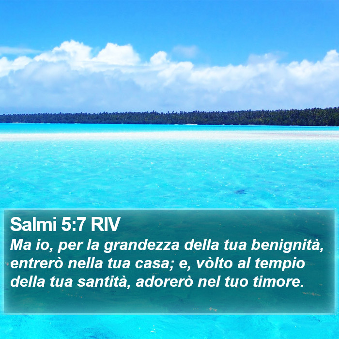 Salmi 5:7 RIV Bible Study