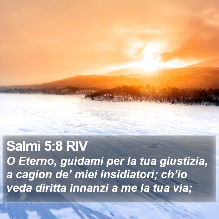 Salmi 5:8 RIV Bible Study