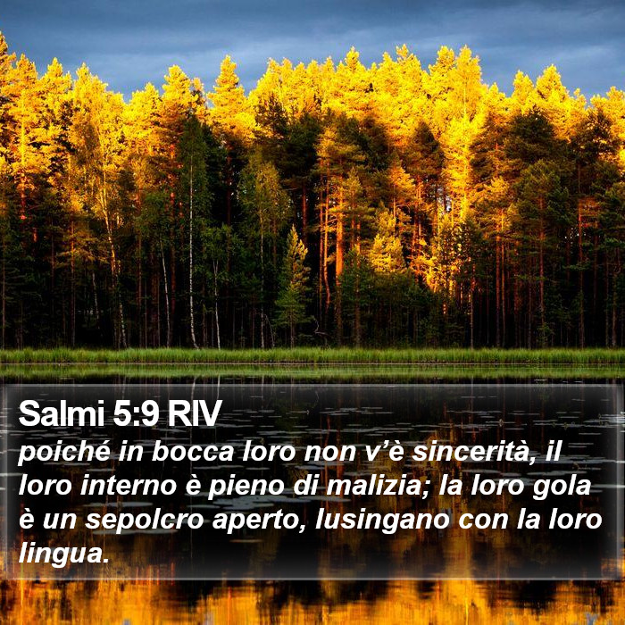 Salmi 5:9 RIV Bible Study