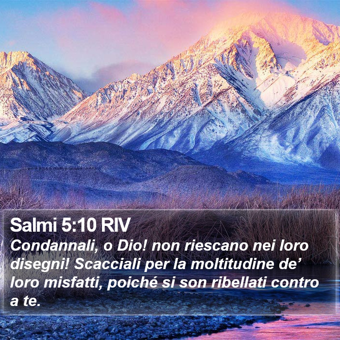 Salmi 5:10 RIV Bible Study