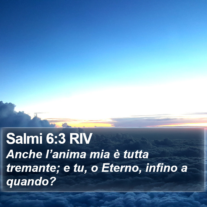 Salmi 6:3 RIV Bible Study