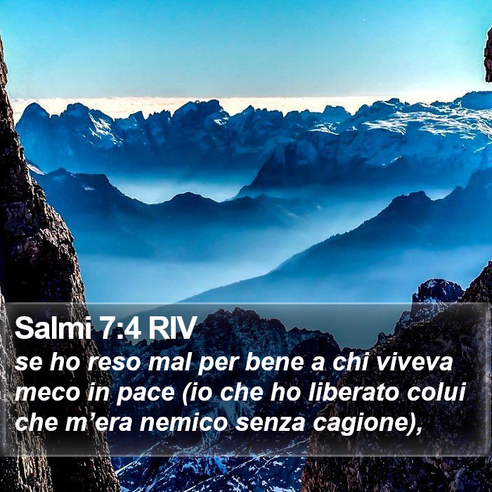 Salmi 7:4 RIV Bible Study