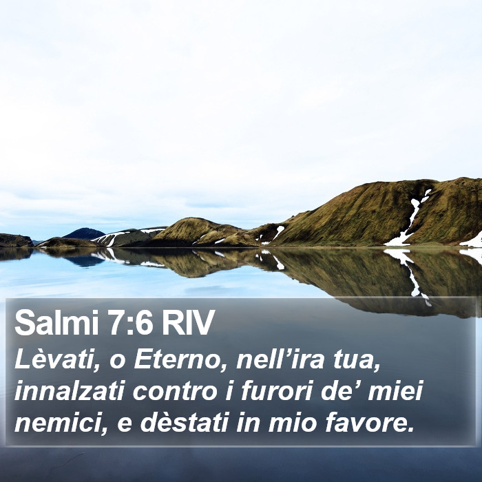 Salmi 7:6 RIV Bible Study