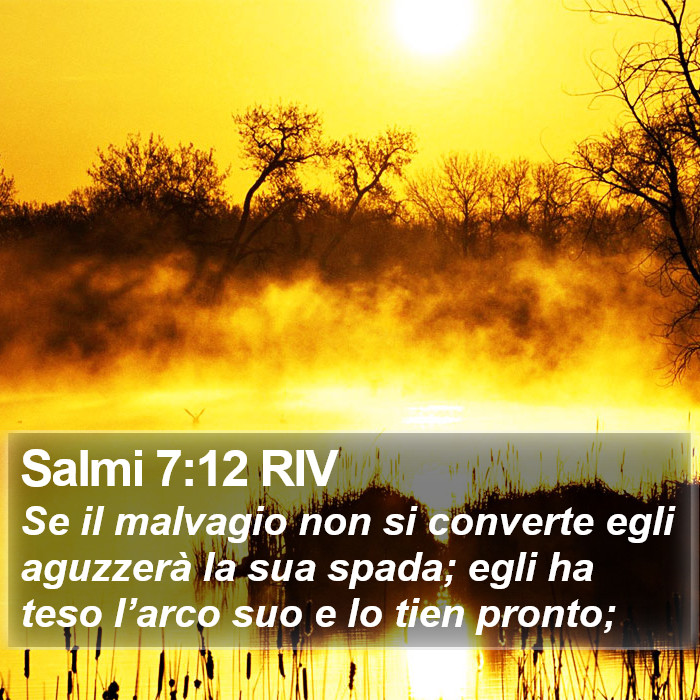 Salmi 7:12 RIV Bible Study