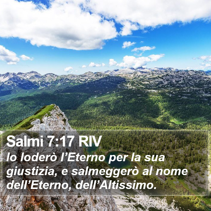 Salmi 7:17 RIV Bible Study