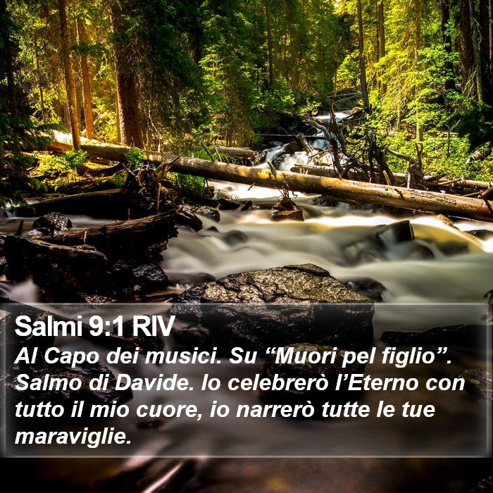 Salmi 9:1 RIV Bible Study