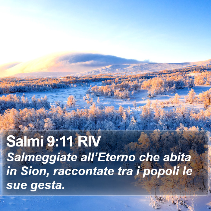 Salmi 9:11 RIV Bible Study