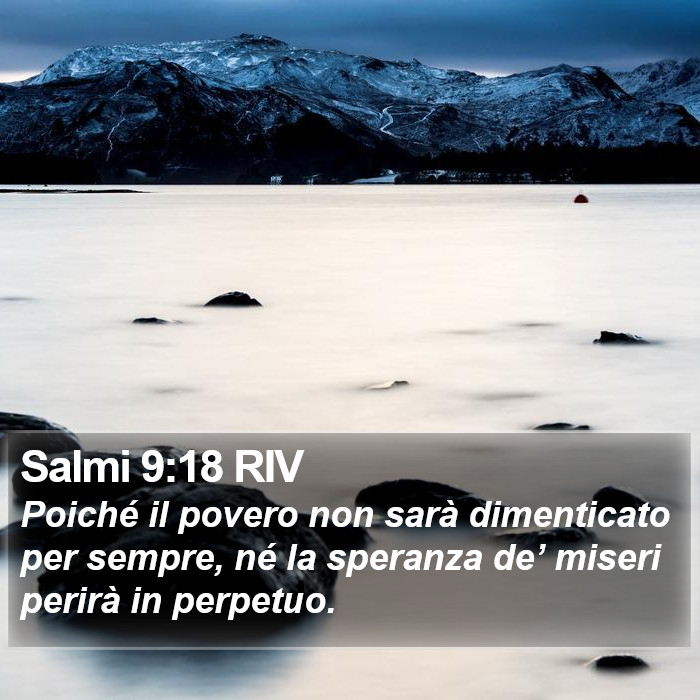 Salmi 9:18 RIV Bible Study