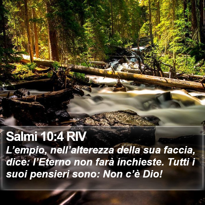 Salmi 10:4 RIV Bible Study