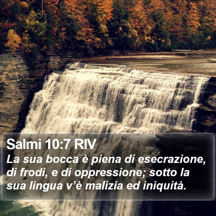 Salmi 10:7 RIV Bible Study