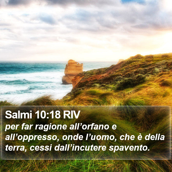 Salmi 10:18 RIV Bible Study