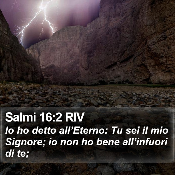 Salmi 16:2 RIV Bible Study