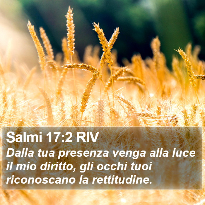 Salmi 17:2 RIV Bible Study