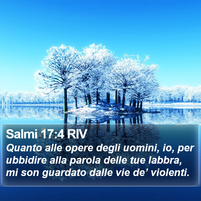 Salmi 17:4 RIV Bible Study