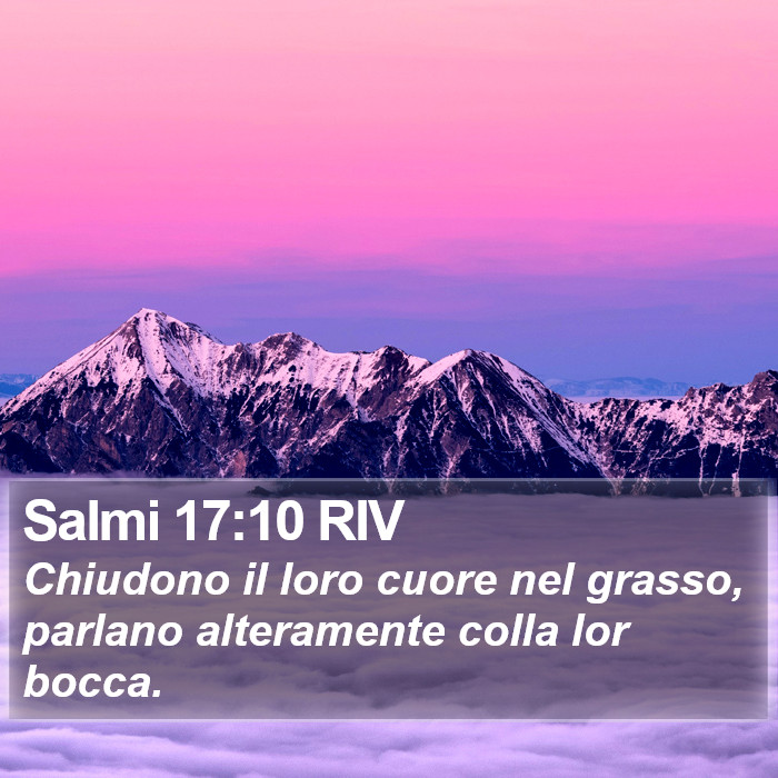 Salmi 17:10 RIV Bible Study
