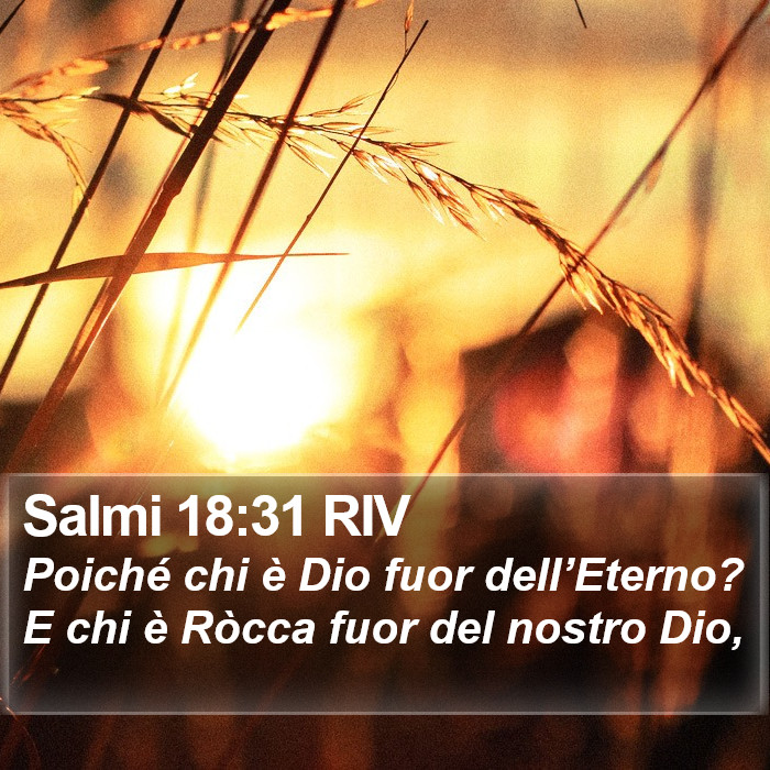 Salmi 18:31 RIV Bible Study