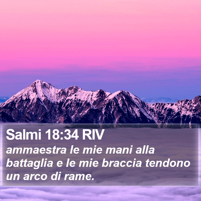 Salmi 18:34 RIV Bible Study