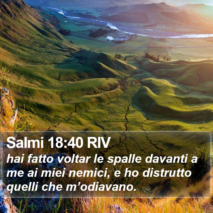 Salmi 18:40 RIV Bible Study