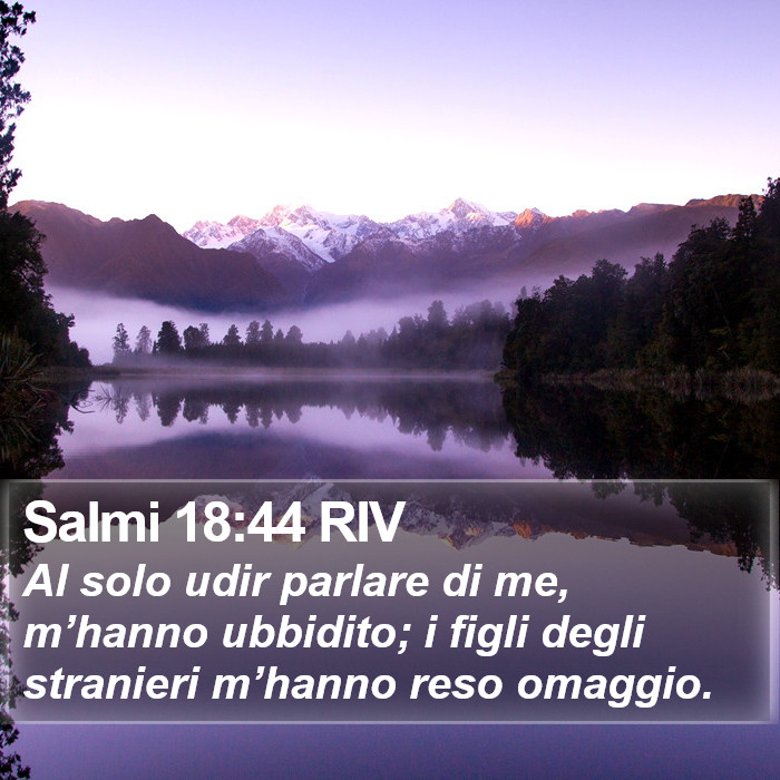 Salmi 18:44 RIV Bible Study