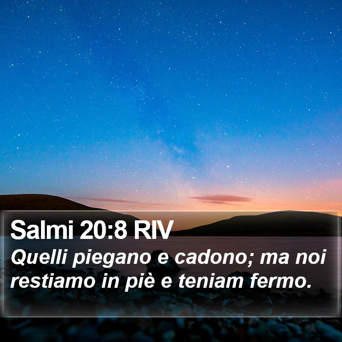 Salmi 20:8 RIV Bible Study