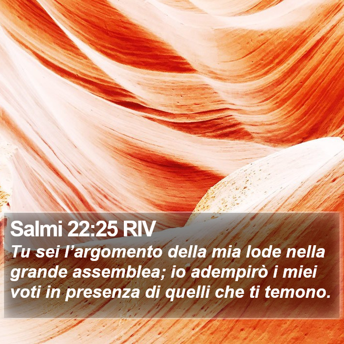 Salmi 22:25 RIV Bible Study