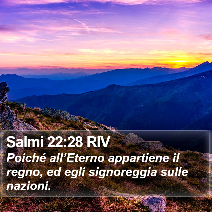 Salmi 22:28 RIV Bible Study
