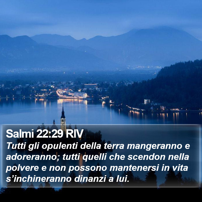 Salmi 22:29 RIV Bible Study
