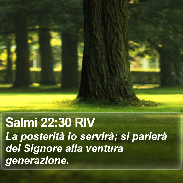 Salmi 22:30 RIV Bible Study