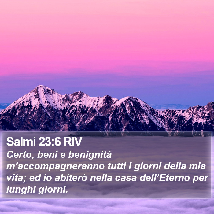 Salmi 23:6 RIV Bible Study