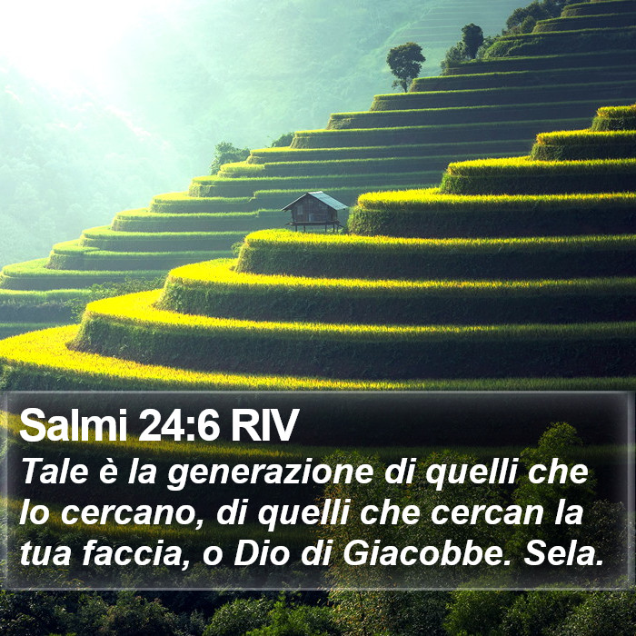 Salmi 24:6 RIV Bible Study
