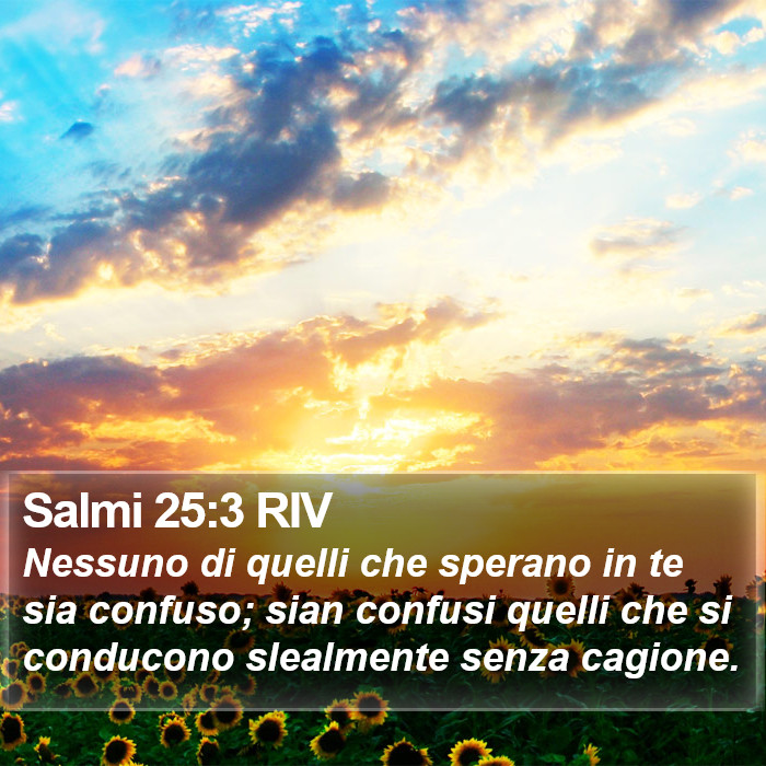 Salmi 25:3 RIV Bible Study