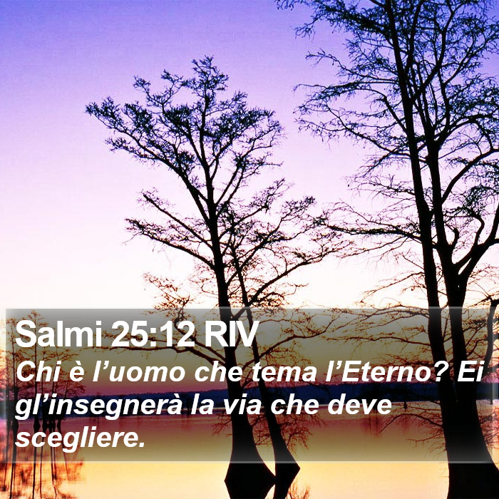 Salmi 25:12 RIV Bible Study