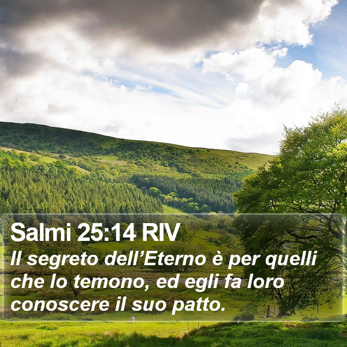 Salmi 25:14 RIV Bible Study