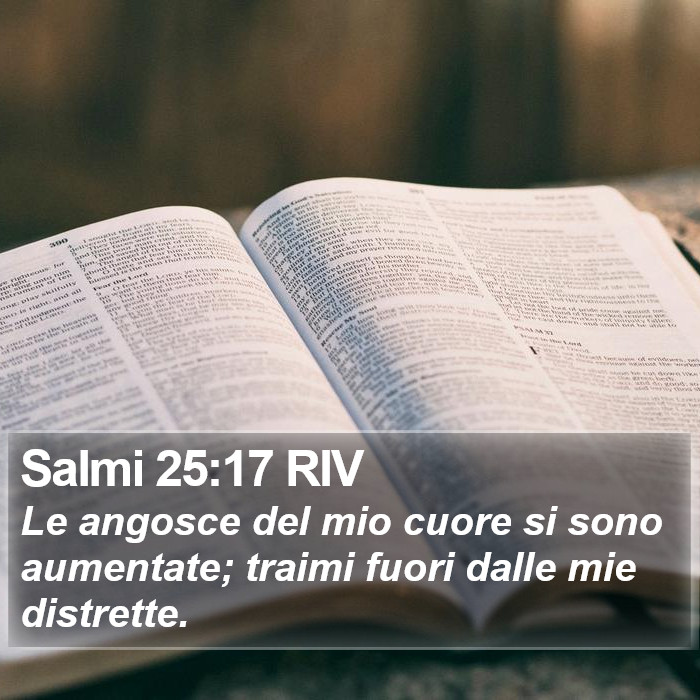 Salmi 25:17 RIV Bible Study