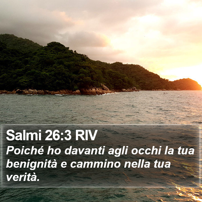 Salmi 26:3 RIV Bible Study