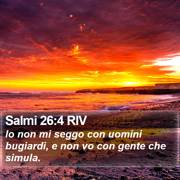 Salmi 26:4 RIV Bible Study