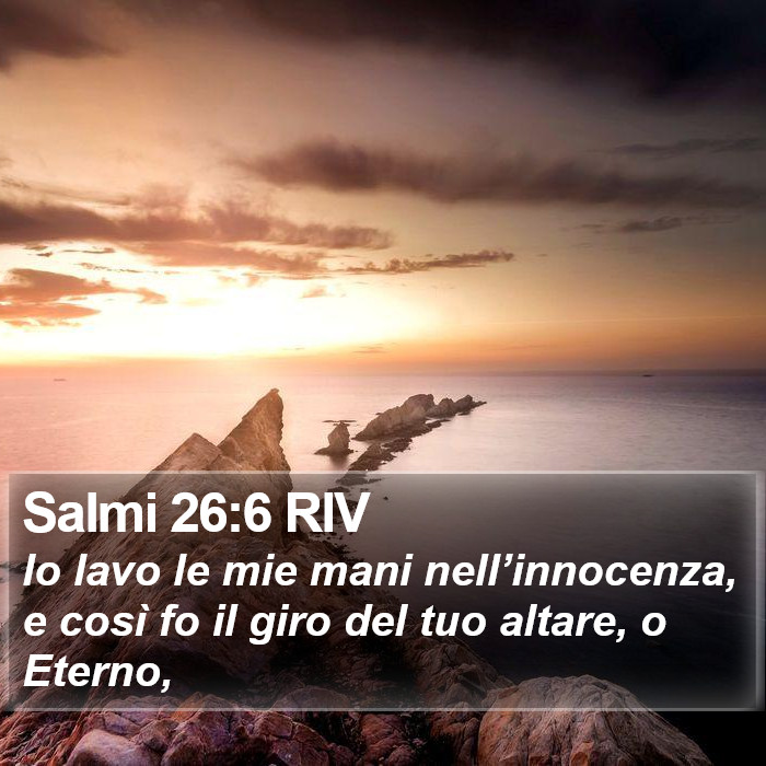Salmi 26:6 RIV Bible Study