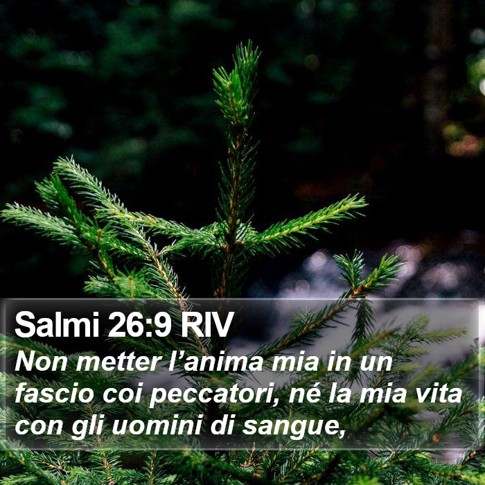 Salmi 26:9 RIV Bible Study