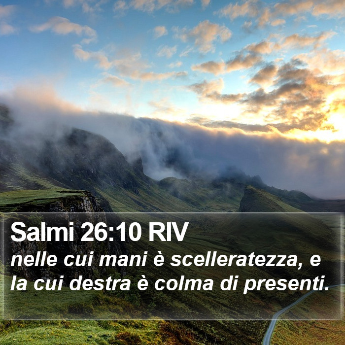 Salmi 26:10 RIV Bible Study